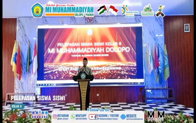 Lepas Siswa Kelas 6, Ketua PCM Dolopo Ajak Wali Murid Jaga Pembiasaan Karakter Islami di Rumah