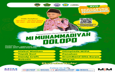 PENERIMAAN PESERTA DIDIK BARU MI MUHAMMADIYAH DOLOPO 2025-2026